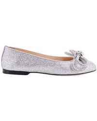 Mach & Mach - All-over Glitter Slip On Flat Shoes - Lyst