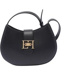 Elisabetta Franchi - Logo Plaque Medium Hobo Bag - Lyst