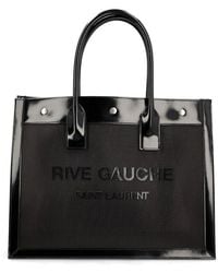 Saint Laurent - Rive Gauche Small Mesh & Leather Tote - Lyst