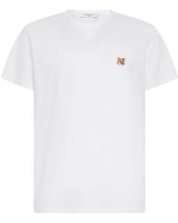 Maison Kitsuné - Fox Patch Crewneck T-shirt - Lyst
