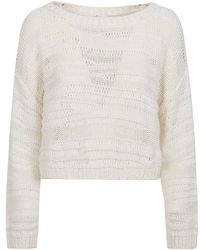 Pinko - Boat Neck Sleeved Sweater - Lyst