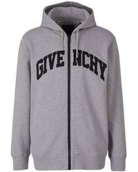 Givenchy - Curved Logo Hoodie - Lyst