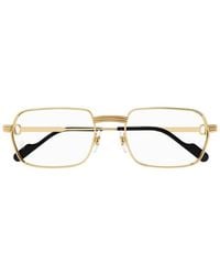 Cartier - Square Frame Glasses - Lyst