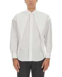 Alexander McQueen - Folded Long-sleeved Cotton Shirt - Lyst