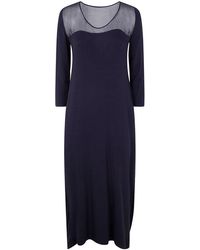 Gentry Portofino - Sheer Panel Dress - Lyst
