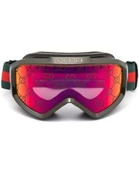 Gucci - GG Motif Ski Sunglasses - Lyst