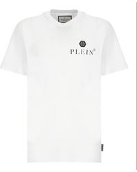 Philipp Plein - Logo Printed Crewneck T-shirt - Lyst