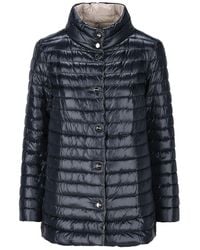 Herno - Reversible Button-Up Padded Down Jacket - Lyst