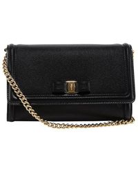 ferragamo black crossbody bag