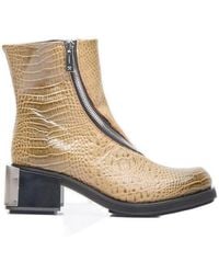 GmbH - Ergonomic Zip-Detailed Embossed Riding Ankle Boots - Lyst