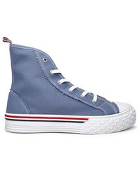 Thom Browne - Rwb-Stripe Round-Toe Sneakers - Lyst