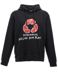 DSquared² - Recycled Leaf Sweatshirt - Lyst