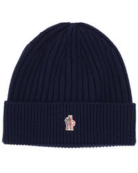 3 MONCLER GRENOBLE - Night Ribbed Wool Beanie - Lyst