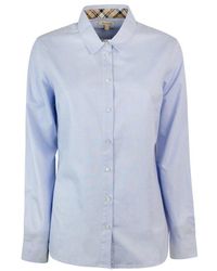 Barbour - Camicia Darwen Azzurro - Lyst