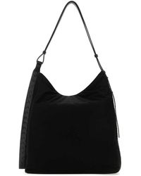 Bottega Veneta - Black Fabric Shoulder Bag - Lyst