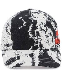 Alexander McQueen - Printed Baseball Cap With Logo Embroidery - Lyst