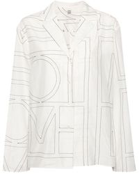 Totême - Monogram Logo Blouse - Lyst