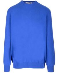 Comme des Garçons - Electric Blue Wool Sweater - Lyst