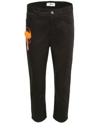 Fendi Cropped Karlito Jeans - Black
