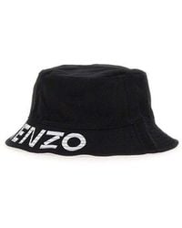 KENZO - Logo Patch Reversible Bucket Hat - Lyst
