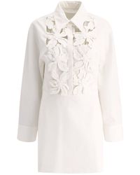 Valentino - Cut-out Detailed Sleeved Midi Dress - Lyst