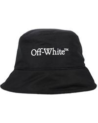 Off-White c/o Virgil Abloh - Bookish Nyl Bucket Hat Black White - Lyst