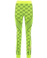 Gucci - Love Parade Neon Jacquard-knit Leggings - Lyst