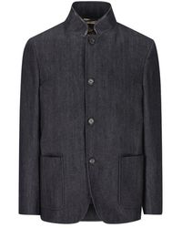 Loro Piana - Long Sleeved Button-up Jacket - Lyst