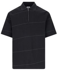Burberry - Striped Polo Shirt - Lyst