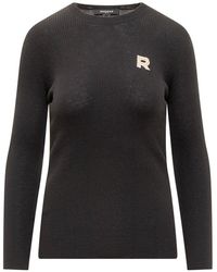 Rochas - Logo Patch Ribbed-knit Jumper - Lyst