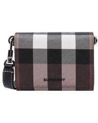 Burberry - Signature Check Strap Wallet - Lyst