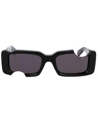 Off-White c/o Virgil Abloh Rectangular-frame Sunglasses - Black