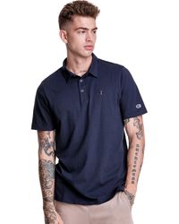 NEW Champion Polo Light Blue Embroided US Mens Size Medium