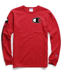 champion life men's heritage long sleeve tee