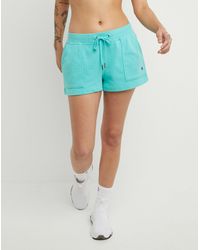 Champion Cotton Terry Cloth Shorts in Blue | Lyst