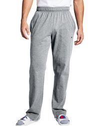 open bottom jersey pants