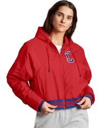 champion red bubble jacket