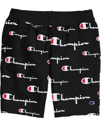 champion nautical big script shorts