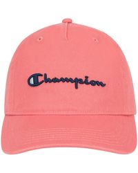 Champion - Script Embroidery Adjustable Cap - Lyst