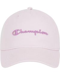 Champion - Script Embroidery Adjustable Cap - Lyst
