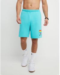 champion white sweatshorts