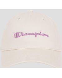 Champion - Script Embroidery Adjustable Cap - Lyst