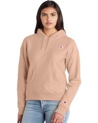 champion almond pink hoodie