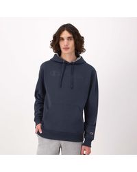 Champion - Powerblend Hoodie, Tonal Script Logo - Lyst