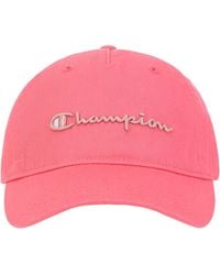 Champion - Script Embroidery Adjustable Cap - Lyst