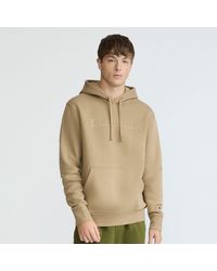 Champion - Powerblend Hoodie, Tonal Script Logo - Lyst