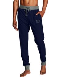 champion men's jersey jogger sleep pants