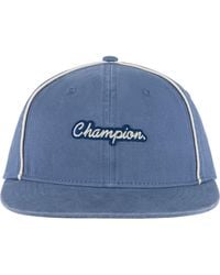 Champion - Alt Script Flat Brim Adjustable Hat - Lyst