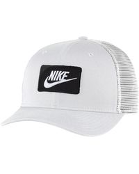 white nike trucker hat