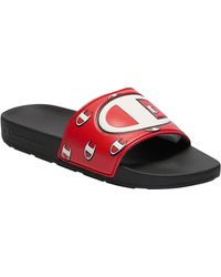 champion red sandals